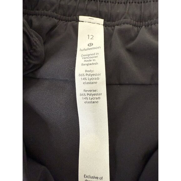 Lululemon Choose A Side Short 3" Size 12 NWT Reversible Gray Black - Picture 8 of 11